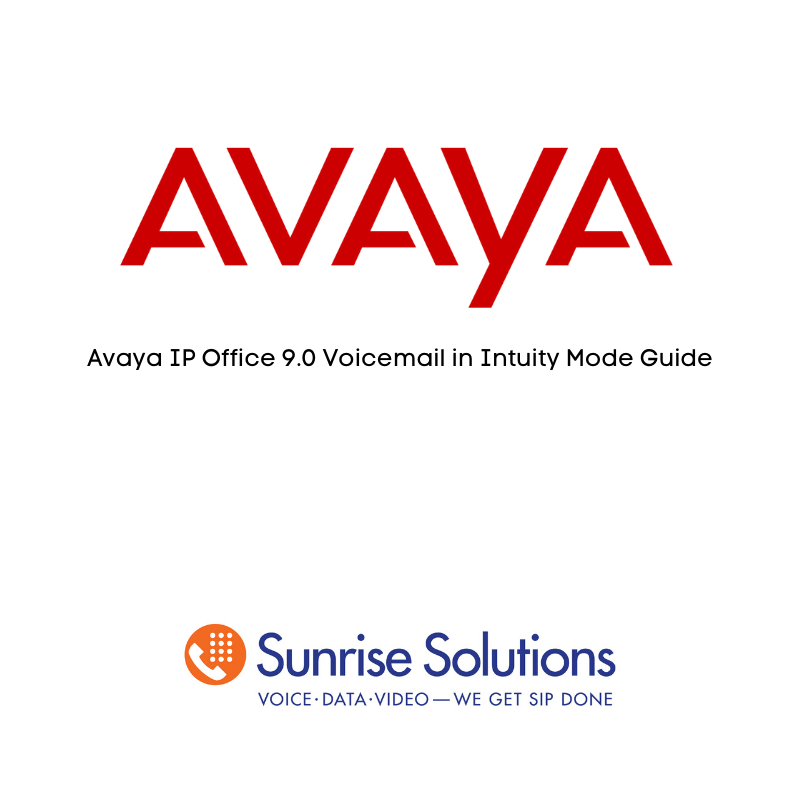 Avaya IP Office  Using Voicemail Pro in Intuity Mode, MD, DC