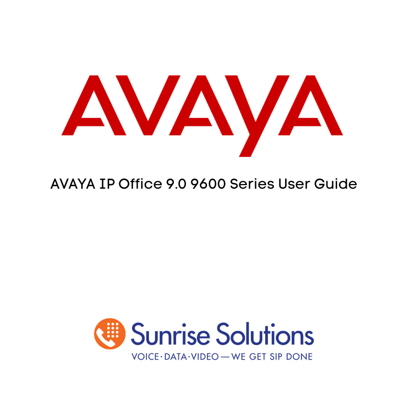 Avaya IP Office  9600 Series User Guide, Hanover & MD, DC